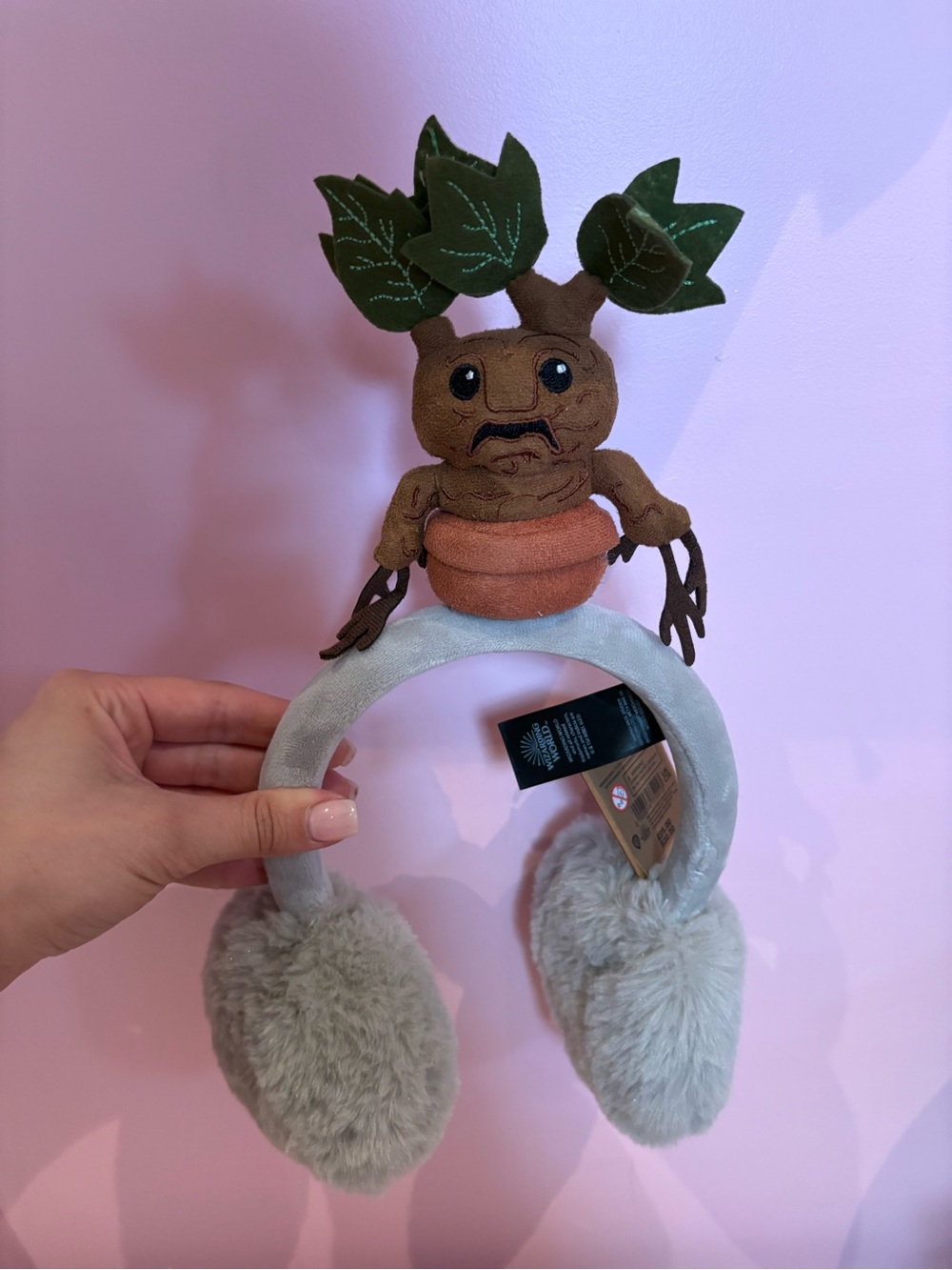 Wizarding World of Harry Potter Mandrake Ear Muff Headband BNWT 🪾🪄